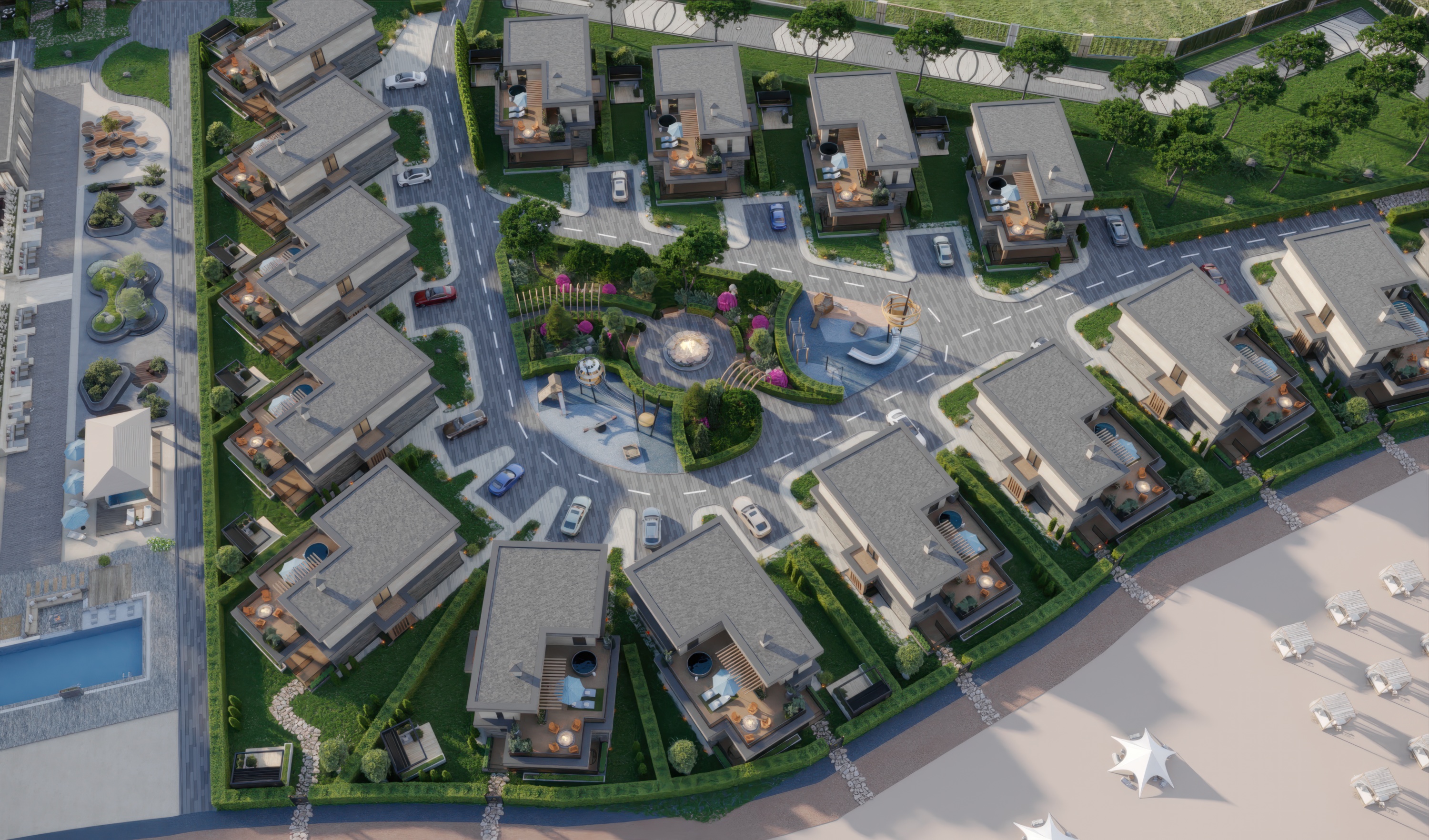 Вид на комплекс с озера Иссык-Куль